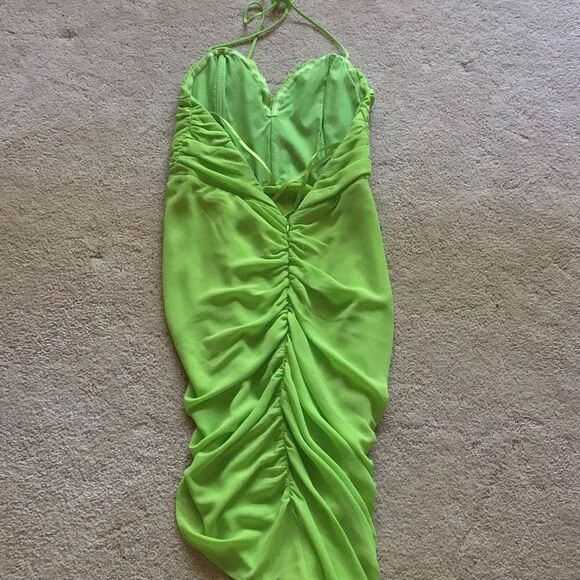 NBD Virgilia Green Halter Dress Gown - Picture 6 of 7